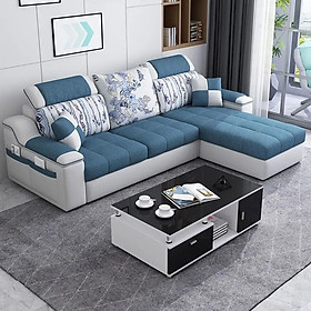 Sofa phòng khách góc L MSF03 Tundo có tựa đầu hiện đại