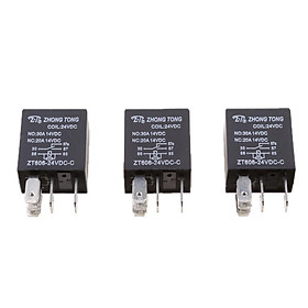 2-10pack 3 Pieces 24V 30A Car Automotive Van Boat Electronic 5 Pin SPST Relays
