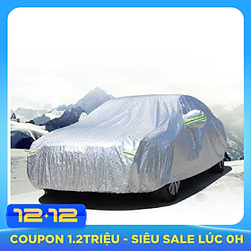 Bạt Phủ Ô Tô 4 Chỗ - 7 Chỗ - Bạt Phủ Trùm Xe Ô Tô + Quà Tặng Túi Thơm Hình Cây Thông Treo Xe