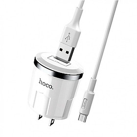 Mua Bộ Củ Sạc Kèm Cáp Sạc Type C Hoco C37 + Tặng Kèm 1 Ghế Đỡ Điện Thoại Đa Năng T2 - Hàng Chính Hãng