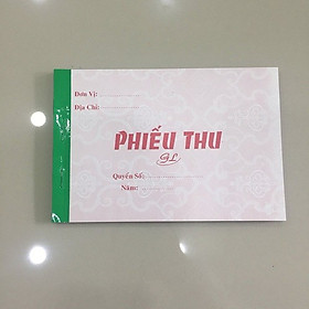 Combo 10 cuốn Phiếu thu 2 liên - 13 x 19cm