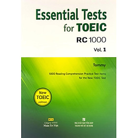 Essential test for toeic rc 1000 vol 1