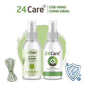 [COMBO 2] Xịt Phòng Tinh Dầu Hữu Cơ Organic 24Care 100ML - Kháng khuẩn - Khử mùi hôi - Đuổi muỗi - côn trùng - Tạo không gian lãng mạn, hẹn hò - Hương thơm thư giãn