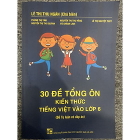 30 Đề tổng ôn kiến thức Tiếng Việt vào Lớp 6