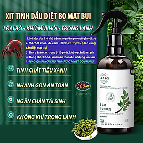 Mua Chai 300ml Xịt Diệt Bọ Mạt Bụi Tiêu Xanh Chăn Ga Giường Tủ Quần Áo Hamart Hết Ngứa Ngủ Ngon