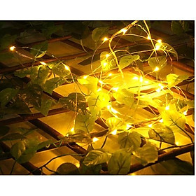 Đèn trang trí đom đóm 4m 40 bóng fairy light chạy pin giá rẻ