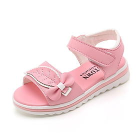 Sandal bé gái hình lá cây đồng phục học đường đẹp êm chân hàng Quảng Châu Cao Cấp