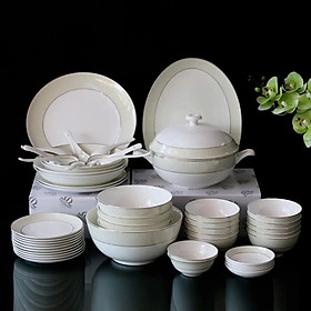BỘ BÁT ĐĨA SỨ XƯƠNG IMPERIALONDON ARIS (50 MÓN) Hàng chính hãng