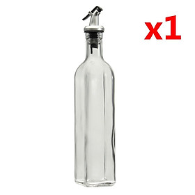 Bền Đẹp 500Ml 18Oz Kính Olive Dầu Giấm Đựng Chai Giấm Đựng Rót Chai Chất Độn Bếp Dụng Cụ Nấu Ăn Bộ - 1Pcs