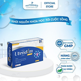 Viên uống Utendim Forte hỗ trợ u xơ tử cung, u xơ tuyến vú, rối loạn kinh nguyệt (Hộp 30 viên)