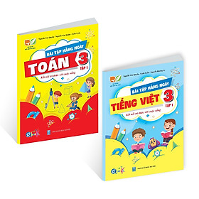 Combo Bài Tập Hằng Ngày Toán Và Tiếng Việt Tập 1 – Lớp 3 – Kết Nối Tri Thức ( 2 Cuốn)