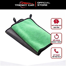 Khăn lau ô tô xe hơi lau bếp 2 lớp cao cấp màu vàng siêu thấm hút không rụng lông