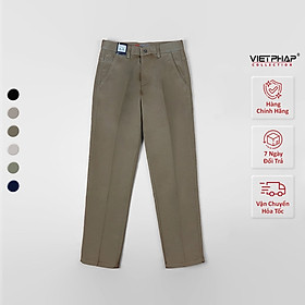 Quần Kaki Nam VIỆT PHÁP Form Classic Không Ly Chất liệu Cao Cấp Chống Nhăn, Độ Bền Cao 9326