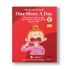Sách - One Story A Day - CUỐN 10 : 365 câu chuyện phát triển IQ, EQ cho bé - Bản song ngữ tặng kèm file nghe