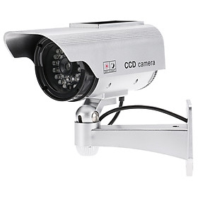 Camera Giả Chống Trộm Chạy Bằng Năng Lượng Mặt Trời Kèm Đèn LED