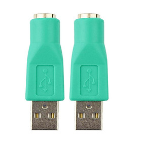 1Pair USB Male to PS/2 Mouse Converter Connector Adapter Plug for Laptop