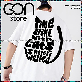 Áo thun tay lỡ nam nữ giá rẻ form rộng freesize unisex - CAT13S
