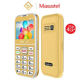 Điện thoại Masstel Fami 65 4G - Tặng dock sạc - Gọi HD Call - Hàng chính hãng - vàng