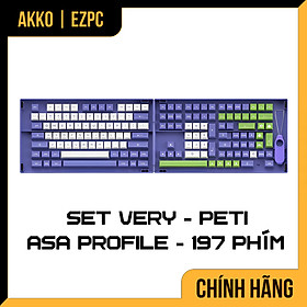 Mua Keycap Cho Bàn Phím Cơ AKKO Hàng Chính Hãng Very Peri ASA Profile | EZPC