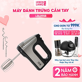 Mua Máy đánh trứng Lebenlang  máy trộn cầm tay 5 tốc độ  công suất lớn 400W  bảo hành 2 năm - hàng chính hãng