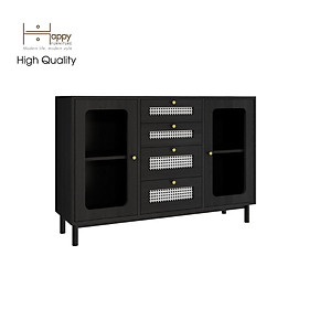 Mua  Happy Home Furniture  ROTAN  Tủ đựng đồ cửa kính 2 cánh mở - chân sắt   120cm x 34cm x 80cm ( DxRxC)  THK_125