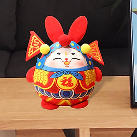 Stuffed Animal Doll Comfortable  Rabbit Plush Toy for Spring Festival Living Room Decor