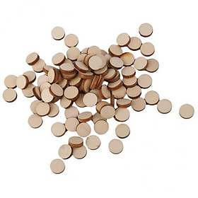 8-20pack Unfinished wood circles Round Shape Pieces For Scrapbooking 100pcs 10mm