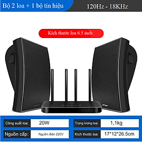 Bộ Loa Âm Thanh Ngoài Trời Sống Động SAST NC-Power 100 K3 Bluetooth cao cấp (2 Loa Treo + 1 Máy Chủ)