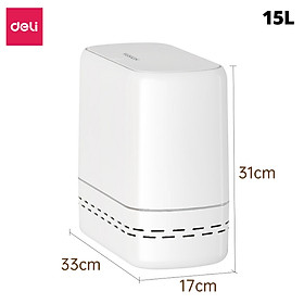Thùng rác tự động căng túi rác 12L/15L DELIxVUSIGN thiết kế dáng dẹt tiết kiệm không gian, tối ưu nhà cửa