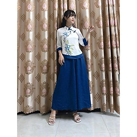 ĐỒ LAM ĐI CHÙA Đài Loan Vải Lụa