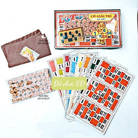 Bộ Đồ Chơi Cờ Lô Tô Bingo Lotto Việt Nhựa Cao cấp - cờ giải trí chơi vui