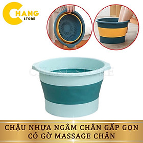 Mua Chậu Ngâm Chân Tròn Gấp Gọn Không Nắp MẪU MỚI   Bồn Ngâm Chân Thiết Kế Nhiều Hạt Massge Giúp Giảm Tê Buốt