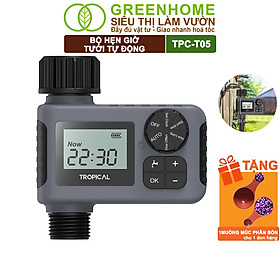 Mua Bộ Hẹn Giờ Tưới Nước Tự Động Greenhome  Tropical TPC-T05  Chế Độ Tưới Thông Minh  Tiết Kiệm Nước