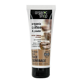 Kem tẩy tế bào chết mặt Organic Shop Organic Coffee & Powder 75ml