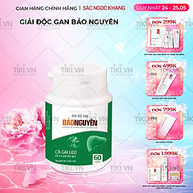 Thực phẩm bảo vệ sức khỏe Viên uống giải độc gan Bảo Nguyên 60 viên [Sắc Ngọc Khang Official]