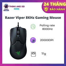 Chuột Razer Viper 8KHz Gaming Mouse_ RZ01-03580100-R3M1- HÀNG CHÍNH HÃNG