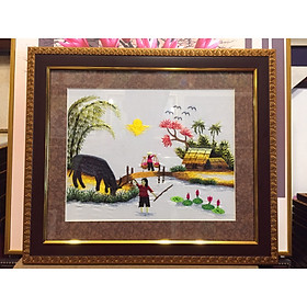 Tranh thêu tay truyền thống Việt Nam- 30x35cm ( Các Mẫu )