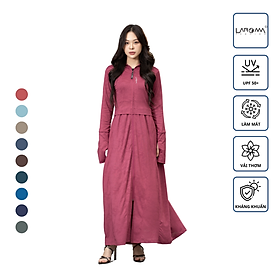 Choàng chống nắng nữ 2 lớp dệt laroma| upf50+ | vải thơm |làm mát | thời trang | đa dụng