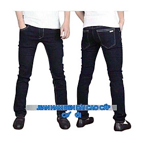 Quần jean nam xanh, đen chỉ nổi slimfit co giãn