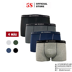 Set 4 Quần Sịp Đùi Nam 5S (5BX020-05SD) Cạp 2,5cm Chất Liệu CottonCao Cấp