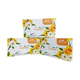 COMBO 3 HỘP GIẤY ĂN 120 TỜ 2 LỚP PRIME ll TISSUE BOX