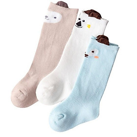 Set 3 đôi tất đùi gối hình thú cute cho bé từ 0 - 6 tuổi