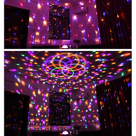 Đèn cảm biến trang trí sân khấu, phòng hát karaoke sàn bar nháy theo nhạc xoay 360 độ