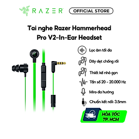 Tai nghe nhét tai Razer Hammerhead Pro V2 - Hàng chính hãng