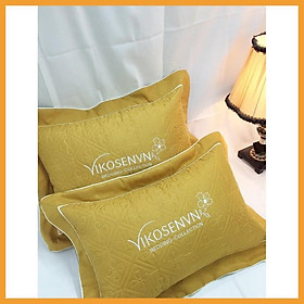 Mua Hàng Auth- Vỏ gối đầu Cotton satin trần bông nhiều màu - 45cm x 65cm (được chọn màu)