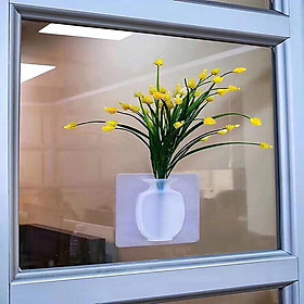 Mua LỌ HOA DÁN TƯỜNG SILICON 3D TRONG SUỐT DI ĐỘNG