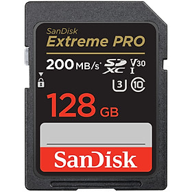 Thẻ nhớ SD SanDisk Extreme Pro 200 MB s 128GB - Hàng Nhập Khẩu