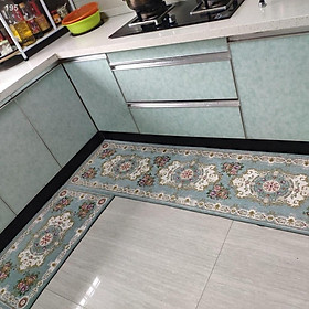 【HOT】Thảm trải sàn nhà bếp phong cách Châu Âu chống thấm dầu dài phòng tắm cửa nước ngủ đầu giường