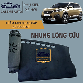 Thảm Taplo 3 Lớp Dành Cho Các Xe Hãng PEUGEOT, Nhung Lông Cừu Cao Cấp - Hàng Chính Hãng