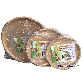 Mua Mâm/Mẹt Nhựa Song Minh Giả Tre Trung 340mm x 25mm (3 Tấc 4)